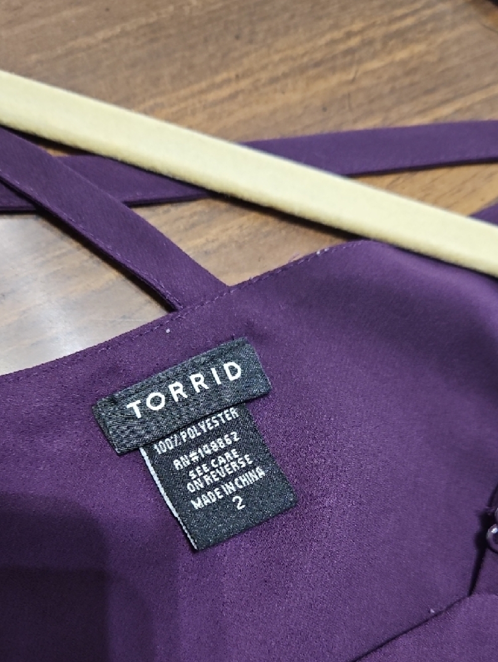 torrid Purple Layered V-Neck Tank Top - Picture 7 of 7